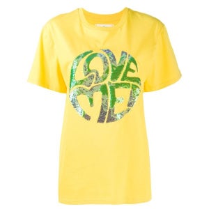 ALBERTA FERRETTI 반팔 티셔츠 J07031672 1027 GIALLO/ AZZURRO 옐로 여성