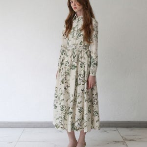 [스테이위드미] 로즈바인 셔츠드레스(CREAM BEIGE)