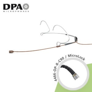 [DPA] 4466-OP-R-C90 브라운 MicroLock 헤드셋마이크