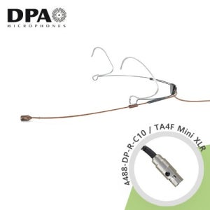 [DPA] 4488-DP-R-C10 Headset TA4F Mini XLR 브라운 슈어 헤드셋마이크