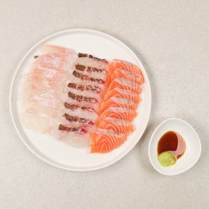 대광어 도미 연어 3종 모둠 숙성회 300g 1팩