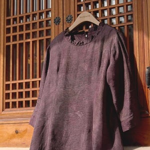 [3일만 반값세일!]★200장한정!★[로즈맘제작]연우프릴감물인견원피스(생활한복)