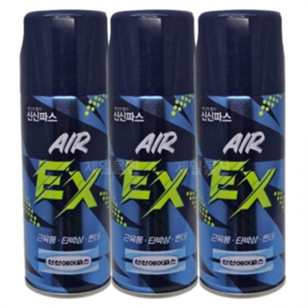 <b>신신제약</b> <b>신신제약</b> 스프레이 에어파스 EX 200ml 3개 뿌리는 파프 손목 <b>무릎</b> 관절 통증
