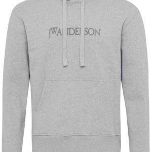 JW앤더슨 로고 패치 포켓 후드 티셔츠 그레이 JW0214 PG1632 907 25SS PG1632907 Grey 125081171