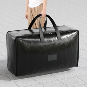 다용도 대용량 가정용 옷과 이불 보관백, 이동식 가방, 장난감 및 옷 보관용 직조백, 가정용 이불과 옷, 다양한 보관 시나리오에 적합, 침대 밑 보관용