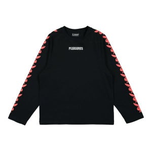 PLEASURES 래글런 롱 슬리브 P21PB003 BLACK 남성