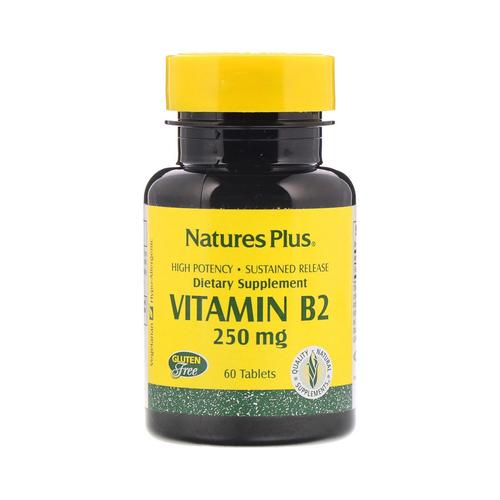 [iHerb 공식] Nature’s Plus, 비타민 B-2, 250 mg, 60 태블릿