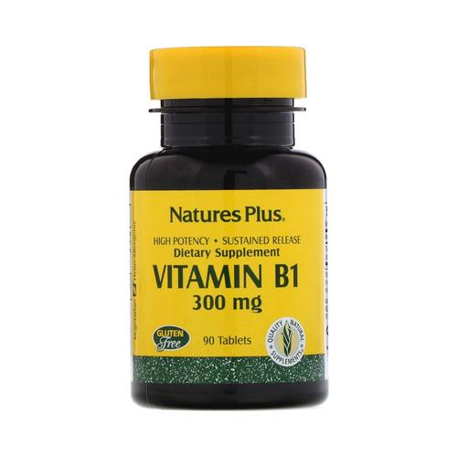 [iHerb 공식] Nature’s Plus, 비타민 B-1, 300 mg, 90 정