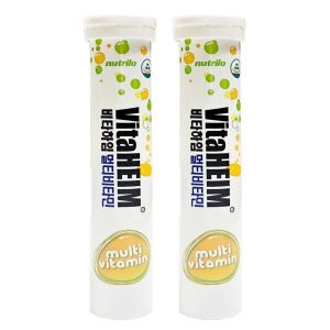 <b>누트릴로</b> 비타하임 발포 멀티비타민 오렌지맛 4500mg x 20정 2개