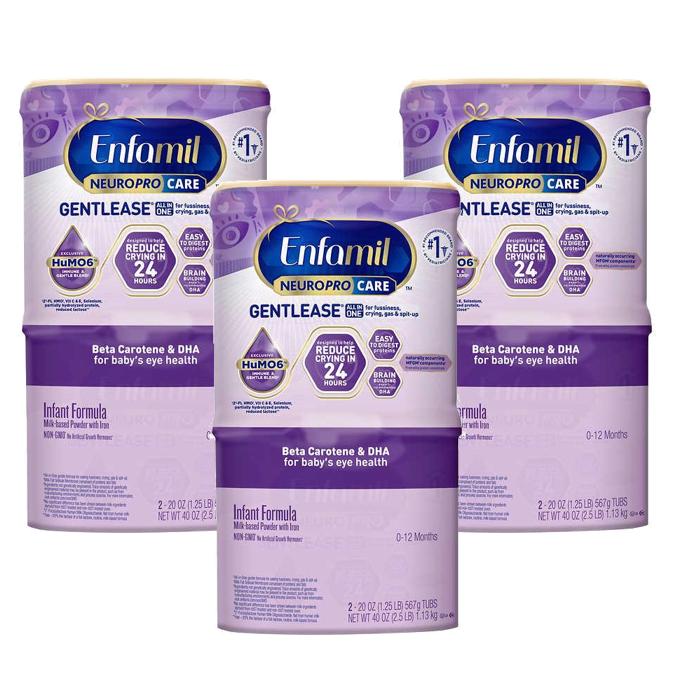 <b>Enfamil</b> <b>엔파밀</b> 뉴로프로 케어 젠틀리스 유아 분유  6개  567g