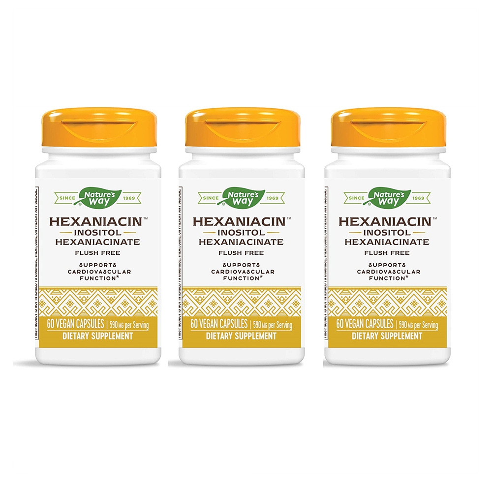 Nature’s Way 네이쳐스웨이 <b>헥사 나이아신</b> 이노시톨 <b>590mg</b> 60정 3개
