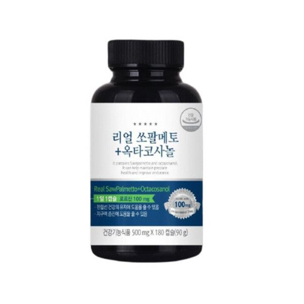 쏘팔메토 옥타코사놀 남성 <b>전립선</b> 영양제  180정
