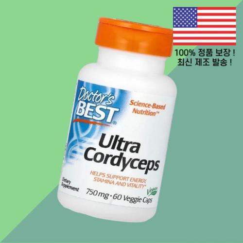 <b>닥터</b>스베스트 울트라 동충하초 750mg 식물성 베지캡슐 60정 <b>Doctor</b>’s Best Ultra Cordyceps 60 Veggie Caps