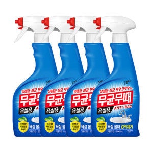 피죤 무균무때 안티박 욕실용 500ml 4개