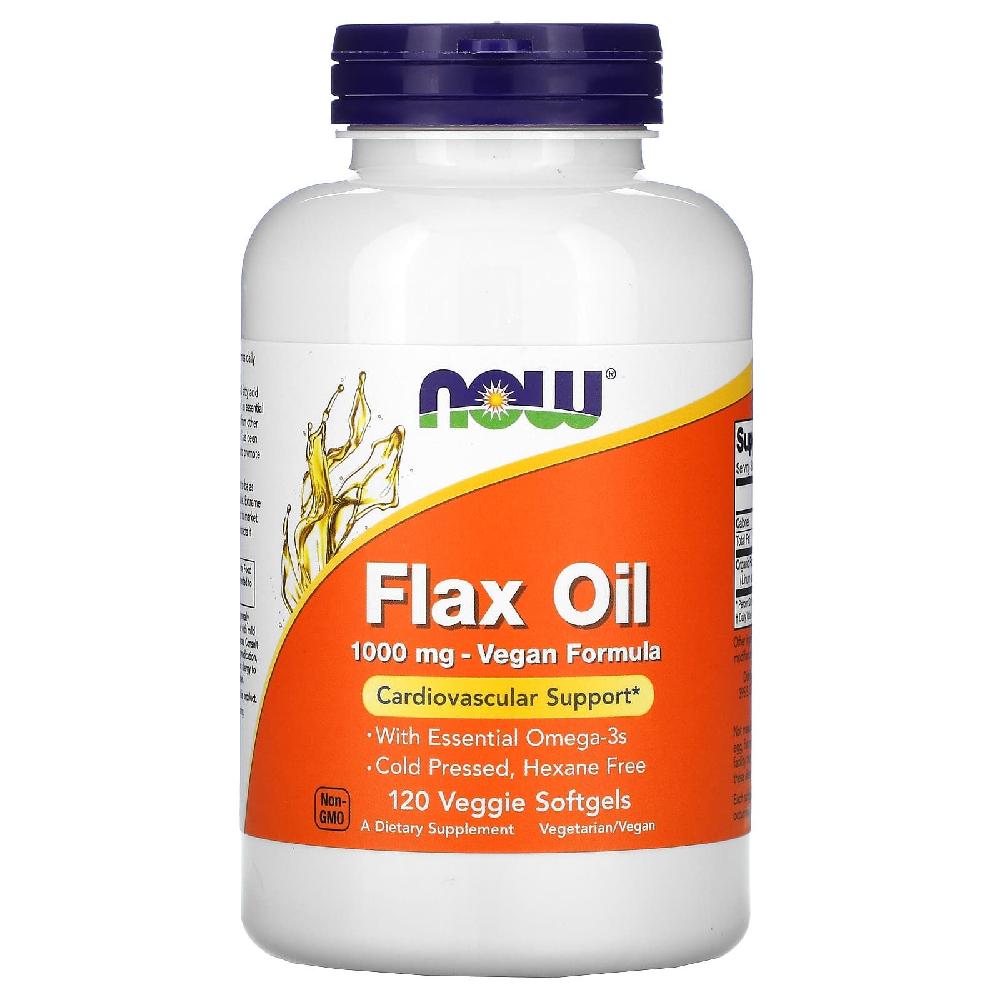 나우푸드 나우푸드 flaxseed oil 아마씨유 <b>ALA</b> 1000mg 120캡슐 <b>알파리놀렌산</b>