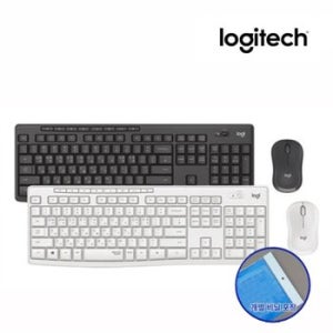 로지텍코리아 MK295 SILENT 무선 키보드 마우스 세트 (블랙/화이트)+실리콘키스킨