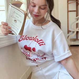[슬로우롤리] Like sweet t-shirt - White 5007983256