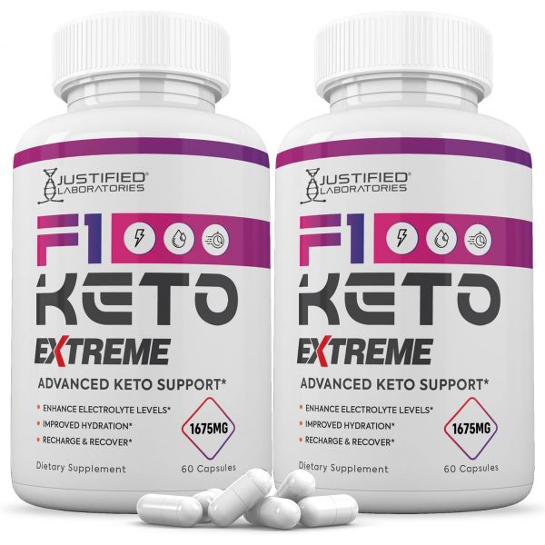 2팩 F1 익스트림 알약 1675MG 사과 사이다 식초 엑스트라 버진 <b>올리브</b> 오일 파우더 녹차 잎 120캡슐 함유  2개  60정