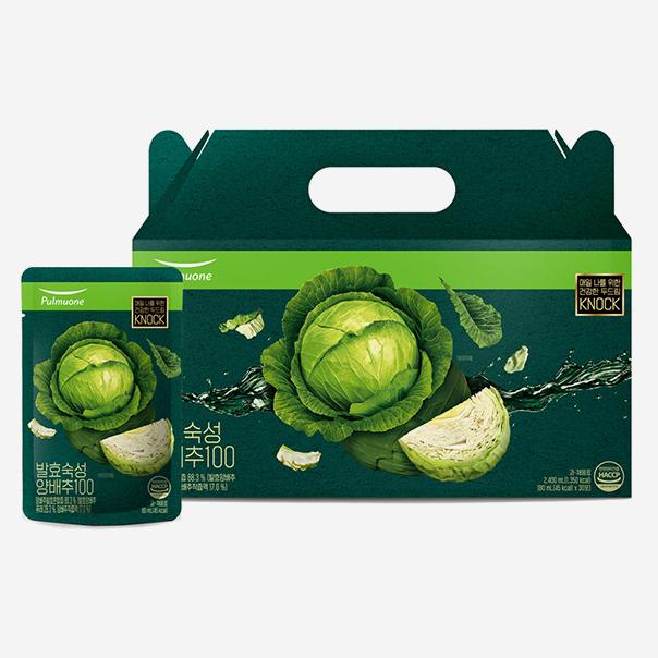 <b>풀무원</b>녹즙 발효숙성양배추100 1박스  2.4L  14박스