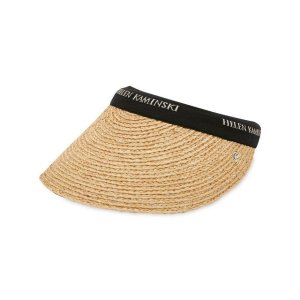 헬렌카민스키 비앙카 바이저햇 내추럴 블랙로고 HAT50265 NATURAL