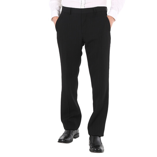 버버리 클래식 핏 블랙 울 테일러드 바지 4558253 Black Wool Classic Fit Tailored Trousers 134588525