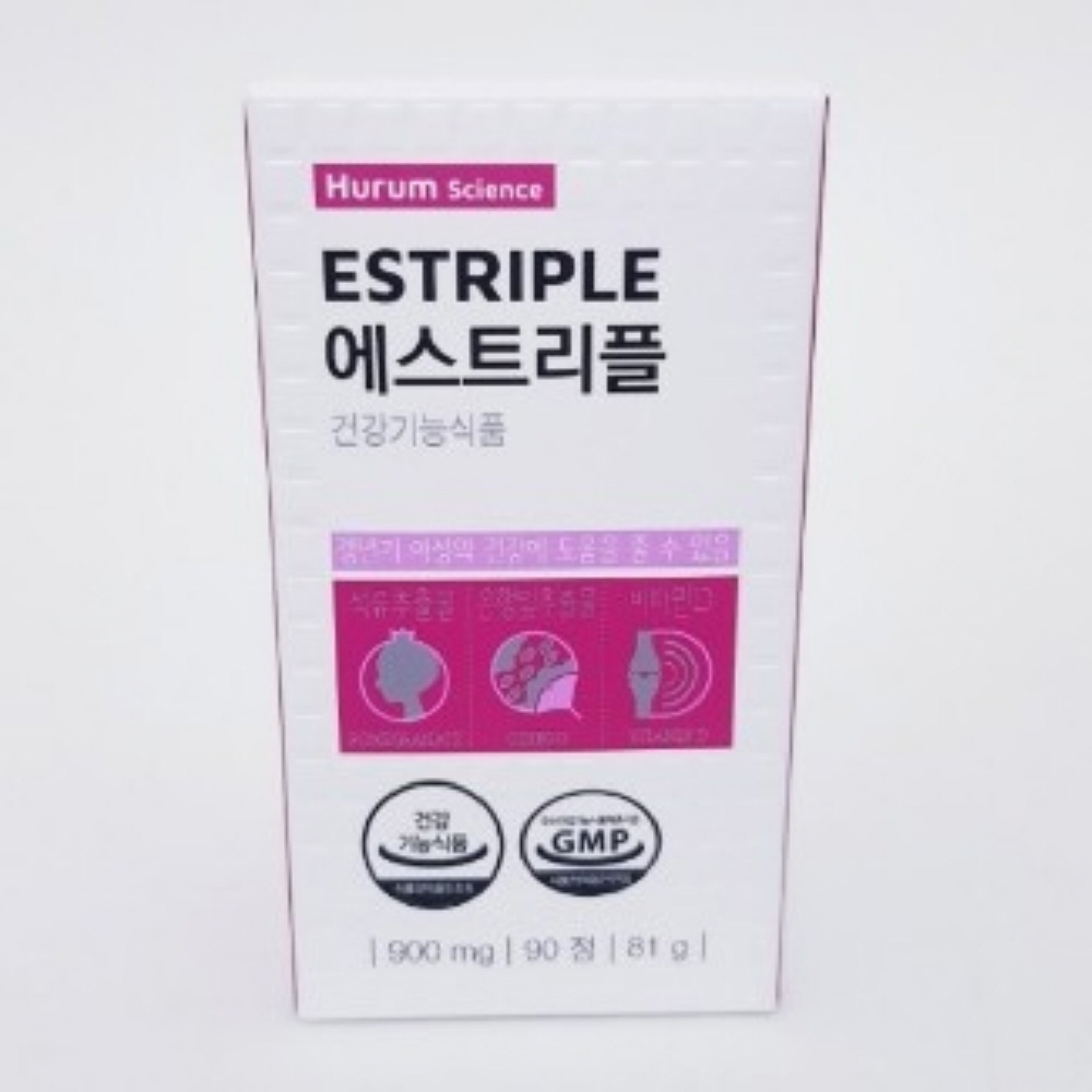 <b>휴럼</b> 에스트리플 3개월분 에스트로겐 <b>갱년기</b>여성 석류추출물  90정  1개