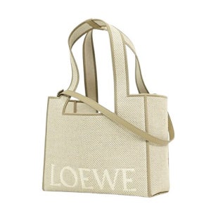 로에베 에크루 자카드 폰트 라지 캔버스 토트백 ALF1B61X11 2370 미디움 토트 가방 Medium Font Tote Bag Ecru 134585268