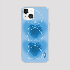 [지트렌드] 블루하트 투명젤리 케이스 아이폰16프로 S25울트라 아이폰16E [아이폰]