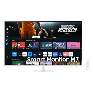 삼성전자 삼성전자 스마트모니터 삼탠바이미 LS32DM703UKXKR 화이트 무료배송