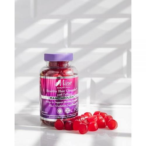 The <b>Mane Choice</b> MANETABOLISM 콜라겐이 함유된 건강한 헤어 비타민 드롭 젤리 60개 <b>모발</b> 피부 및 손톱 여