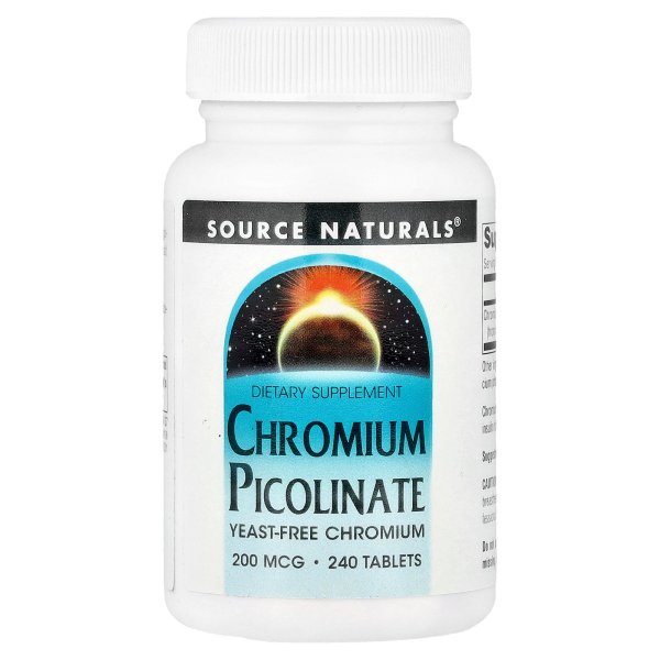 Source Naturals <b>크로뮴 피콜리네이트 200mcg</b> 240정