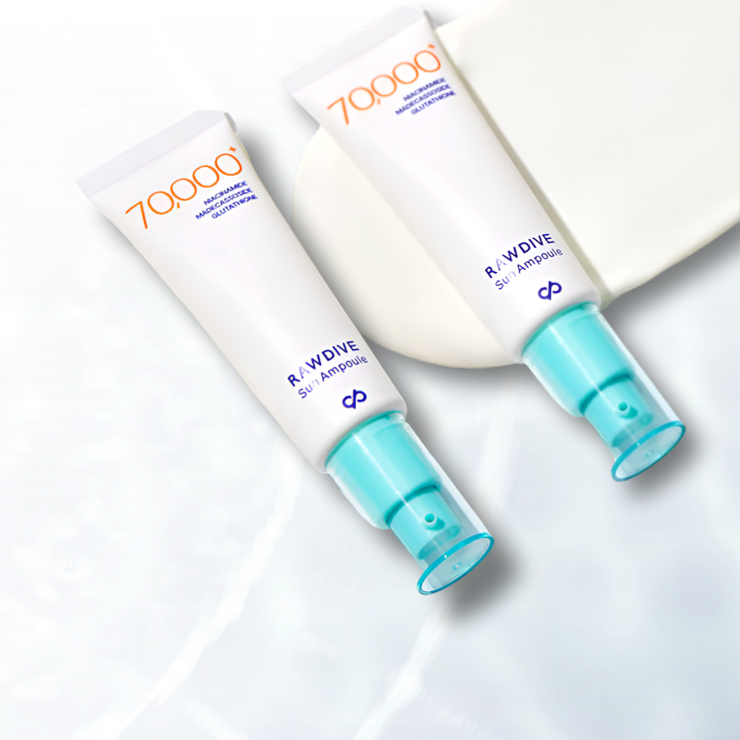 [1+1] 여름철 필수템 로다이브 7일 광채 잡티 흔적 선세럼 선크림 50g(SPF50+) 자외선 차단 미백 주름 3중 기능성 선 케어  2개  50g