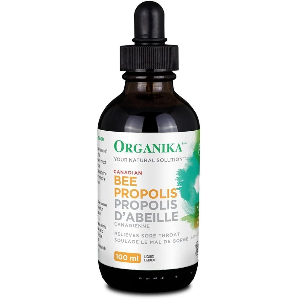 <b>오가니카</b> <b>Organika</b> Bee 프로폴리스 Liquid - 100ml 3.38oz 면역 지원 <b>인후통</b> 완화 항산화 무알코올  1개