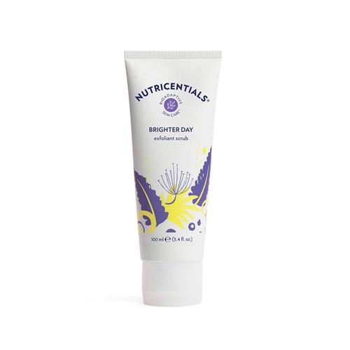 <b>Nuskin</b> Brighter Day <b>각질</b> 제거제 스크럽 - 석류 효소와 천연 미네랄로 빛나는 피부를 드러내어 빛나고 건