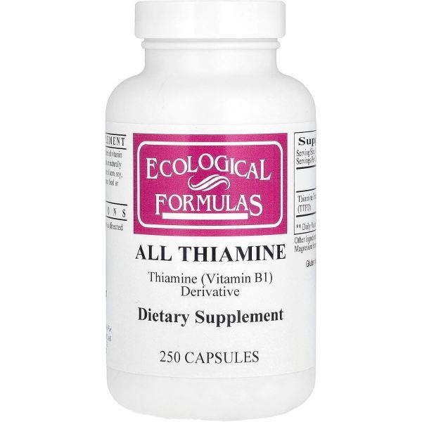 <b>Ecological Formulas</b> 알리티아민 <b>비타민 B1</b> 캡슐 50mg 250개