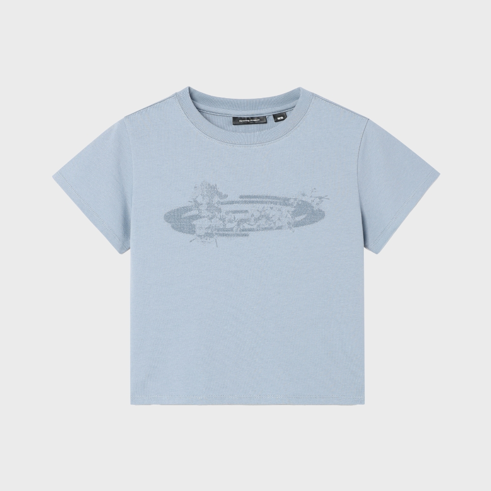 오프닝프로젝트 W Flower Symbol Cropped T Shirt OP252WTS08