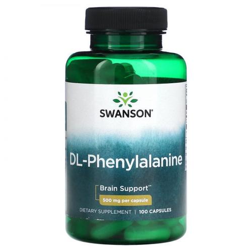 Swanson, dl-<b>페닐알라닌</b>, 500mg, 캡슐 100정
