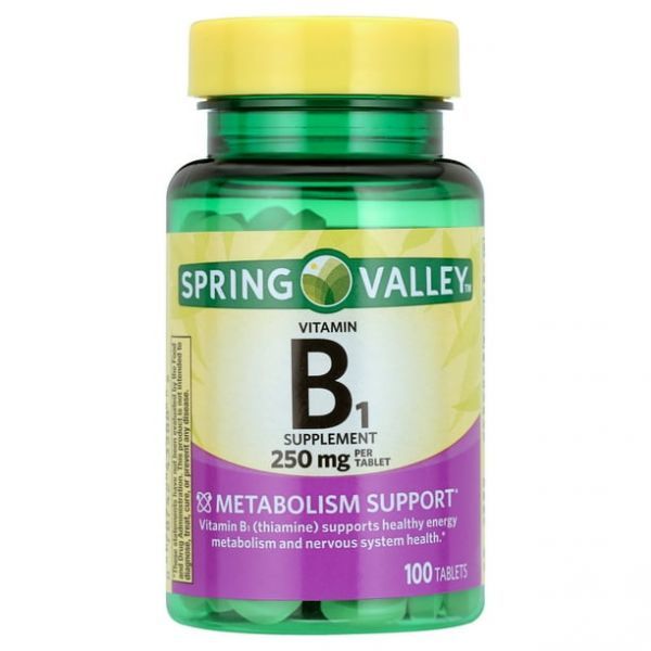 Spring Valley <b>스프링 밸리 비타민</b> B1 보조 250mg 100정