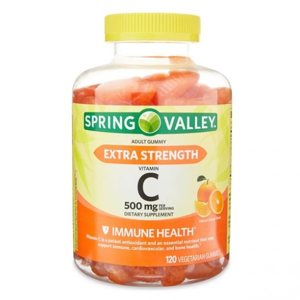 Spring Valley <b>스프링 밸리 비타민C</b> 식이 젤리 오렌지 500mg 120개입