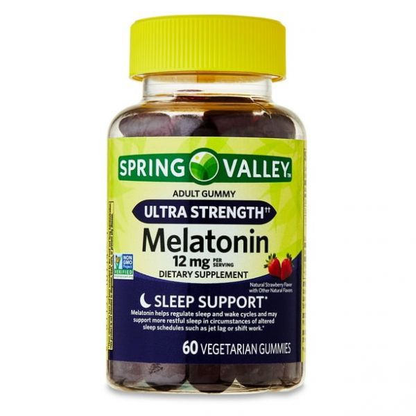Spring Valley <b>스프링밸리</b> 울트라 딸기맛 젤리 12mg 60구미