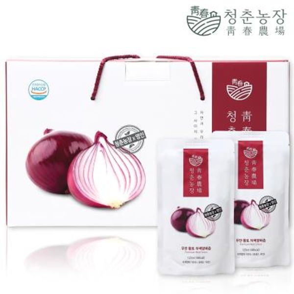 <b>청춘농장</b> 무안 <b>자색 양파</b>즙 1박스 총 30포  120<b>ml</b>  1개