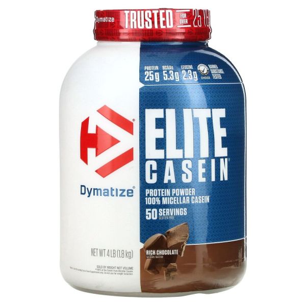 <b>다이마티즈뉴트리션</b> (아이허브) Elite Casein 풍부한 초콜릿 4 lbs (1836 g) 해외직구