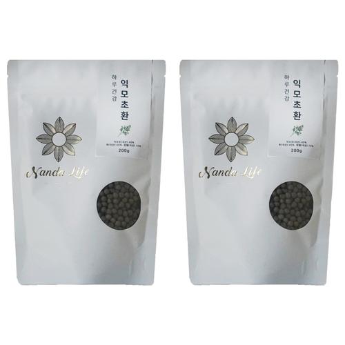 난다라이프 저온가공 하루건강 익모초환, 200g, 2개