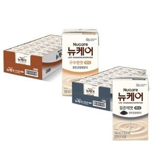 대상웰라이프 뉴케어 미니 구수한맛 150ml(24입) +  미니 고소한검은깨 150ml(24입)