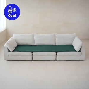 [라익디스] 시어서커 소파패드 그린 냉감 논슬립 2인/3인/4인/돌소파