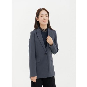 [샤트렌]  차콜 숄카라넥 하프 데일리 자켓 HCBMJK103
