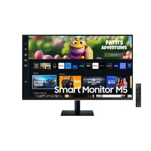 삼성전자 스마트모니터 M5 S27CM502 27형 블랙 미러링 IPTV 유튜브 넷플릭스 학원 매장 병원 사무용 HDMI 윈도우11 L