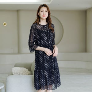 솔리느쉬폰끈원피스 OPD3022[55,66,77,88,99,100,110,흰색,빨강]