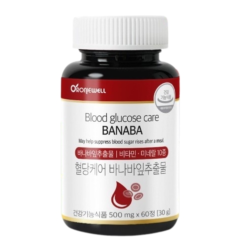 로니웰 혈당케어 바나바잎 추출물 500mg x 60정