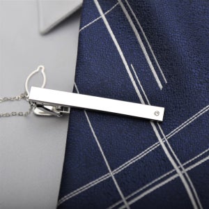 탄생석 넥타이핀(이니셜각인), 메탈플레이스